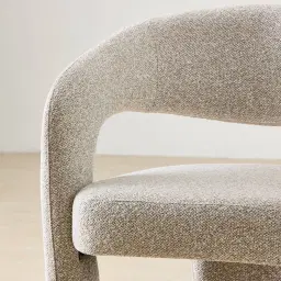 Lyra Slate Grey Fabric Dining Chair