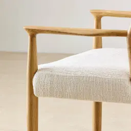 Gloria Fusion Grey Fabric Dining Chair - Light Ash Legs