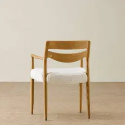 Gloria Fusion Grey Fabric Dining Chair - Light Ash Legs