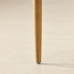 Gloria Fusion Grey Fabric Dining Chair - Light Ash Legs