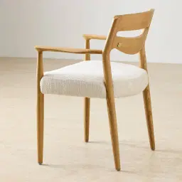 Gloria Fusion Grey Fabric Dining Chair - Light Ash Legs