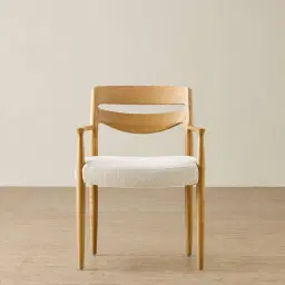 Gloria Fusion Grey Fabric Dining Chair - Light Ash Legs