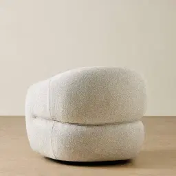 Devon Slate Grey Fabric Swivel Occasional Chair