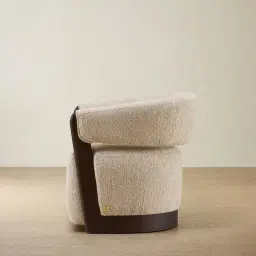 Aria Dusty Beige Fabric Occasional Chair