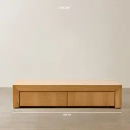 Salvador Light Oak Veneer Rectangular Coffee Table