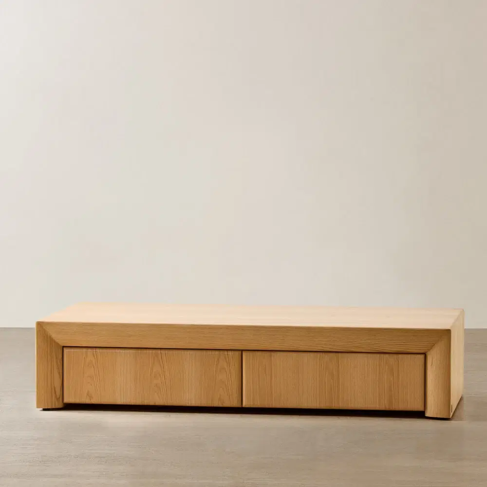 Salvador Light Oak Veneer Rectangular Coffee Table