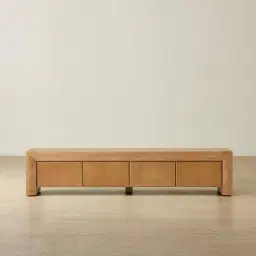 Salvador Light Oak Veneer Entertainment Unit
