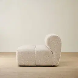 Quincy Slate Grey Fabric Armless Module