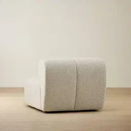 Quincy Slate Grey Fabric Armless Module