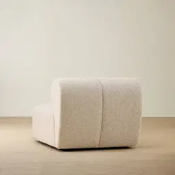 Quincy Slate Grey Fabric Armless Module