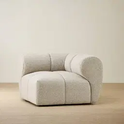 Quincy Slate Grey Fabric Corner Module
