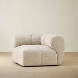 Quincy Slate Grey Fabric Corner Module