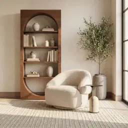 Hazel Travertine Side Table