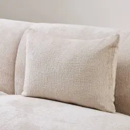 Powder White Chenille Fabric Cushion 40x60