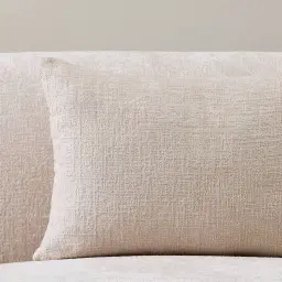 Powder White Chenille Fabric Cushion 40x60
