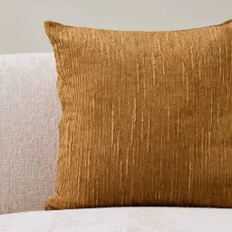 Canola Yellow Chenille Fabric Cushion 50x50