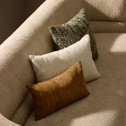 Canola Yellow Chenille Fabric Cushion 30x50