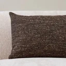 Cocoa Brown Woven Fabric Cushion 40x60