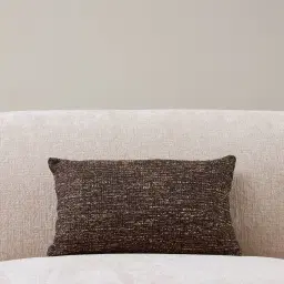 Cocoa Brown Woven Fabric Cushion 30x50