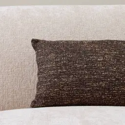 Cocoa Brown Woven Fabric Cushion 30x50