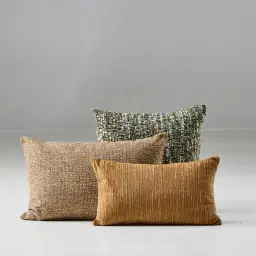 Fern Green Woven Fabric Cushion 50x50
