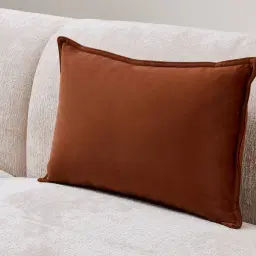 Copper Brown Velveteen Cushion 40x60