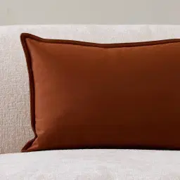 Copper Brown Velveteen Cushion 40x60