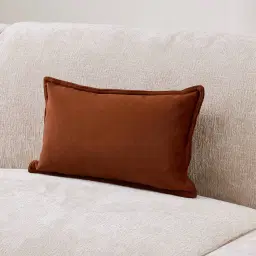 Copper Brown Velveteen Cushion 30x50