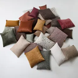 Green Chenille Fabric Bolster Cushion 60x20