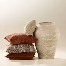 Caramel Chenille Cushion 50x50