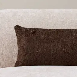 Belgian Chocolate Chenille Cushion 30x50
