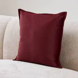 Bordeaux Red Velveteen Cushion 50x50