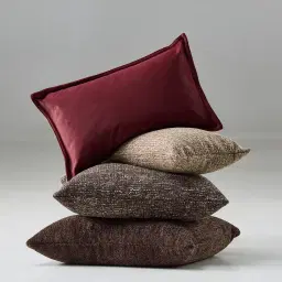 Bordeaux Red Velveteen Cushion 40x60