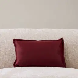 Bordeaux Red Velveteen Cushion 30x50