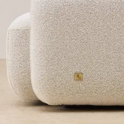 Capri Stone White Fabric Occasional Chair