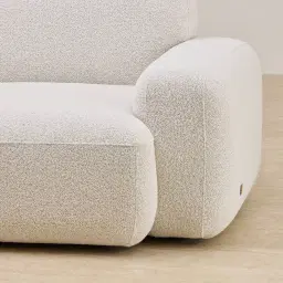 Capri Stone White Fabric Occasional Chair