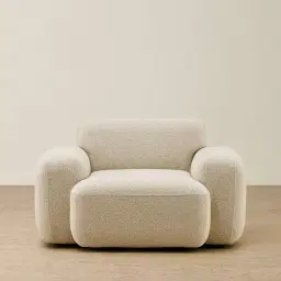 Capri Pearl Beige Fabric Occasional Chair