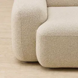 Capri Pearl Beige Fabric Occasional Chair
