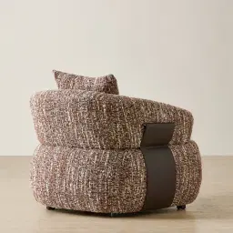 Velinor Auburn Red Woven Fabric Occasional Chair