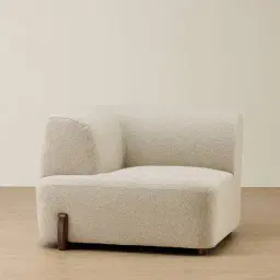 Calma Pearl Beige Fabric Left Arm Module