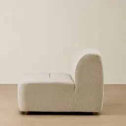 Calma Pearl Beige Fabric Armless Module