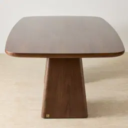 Dunstan Smoky Walnut Veneer Rectangular Dining Table - 240x120cm