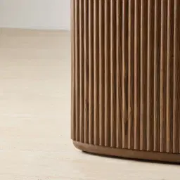 Terra Linea Amber Brown Ash Veneer Console Table