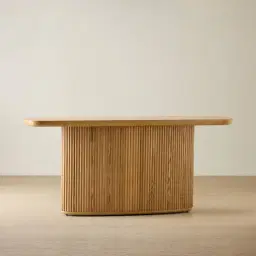 Terra Linea Light Brown Ash Veneer Console Table