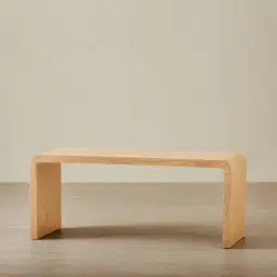 Reeves Light Ash Veneer Ottoman Table