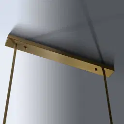 Bubbles Transparent Chandelier - Brushed Brass