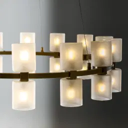 Wilma Glass Chandelier 78cm