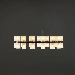 Wilma Glass Chandelier 78cm