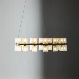 Wilma Glass Chandelier 78cm