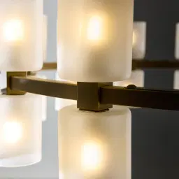 Wilma Glass Chandelier 78cm